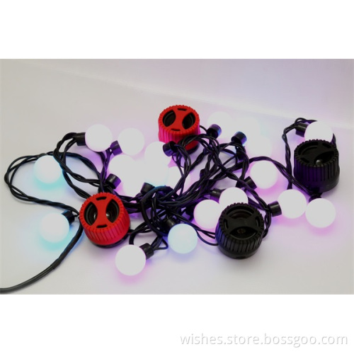 Smart string lights with speakers